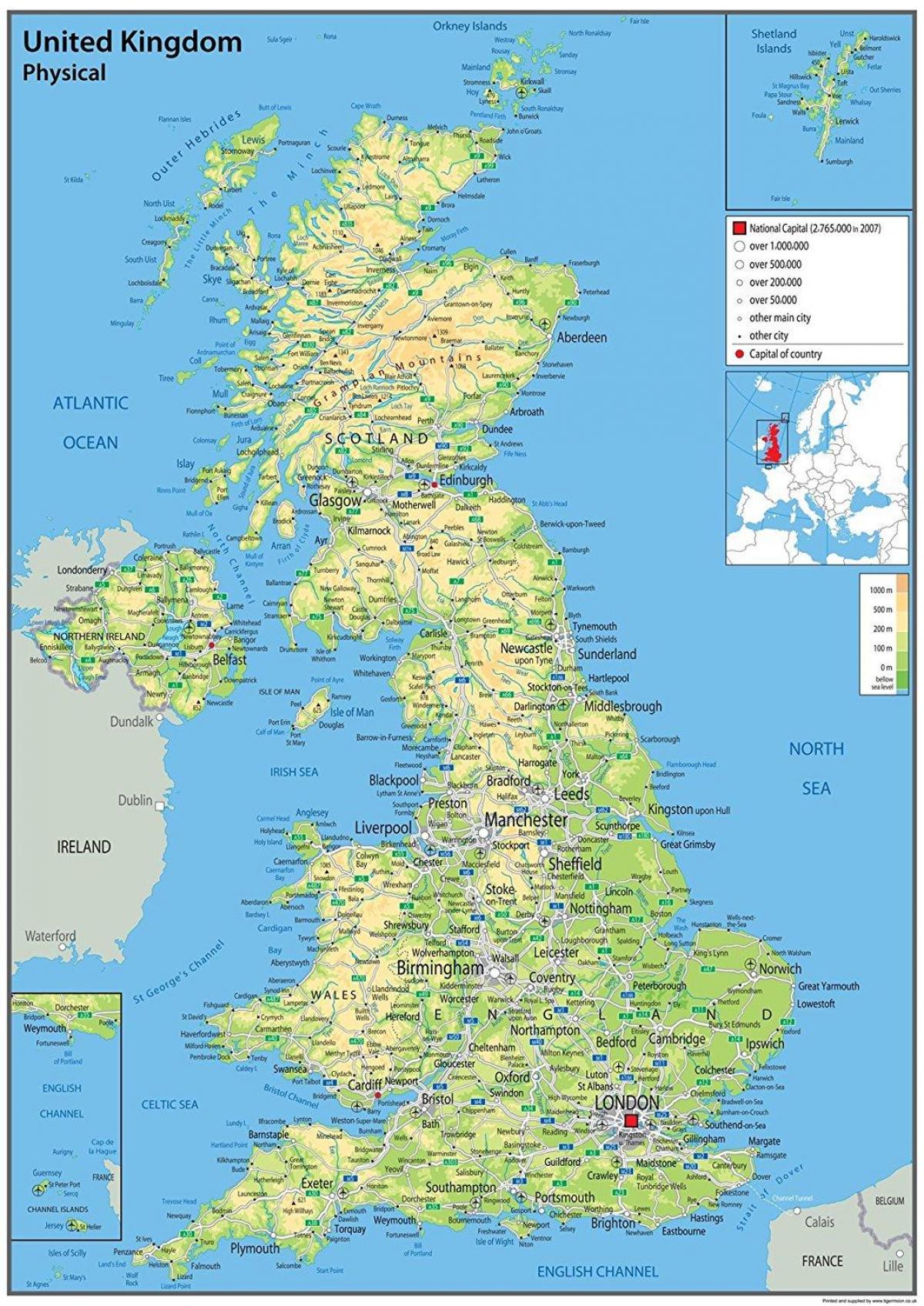 एक ब्रिटेन के नक्शे